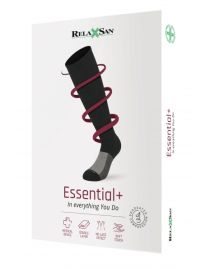 Podkolienky RelaxSan Essential + s dvojitou vrstvou po kolená 23-32 mmHg