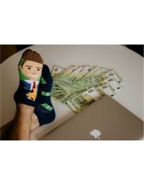 Veselé ponožky Money maker - členkové