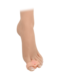 Korektor hallux valgus s návlekom na prst a palec - telový 2 ks