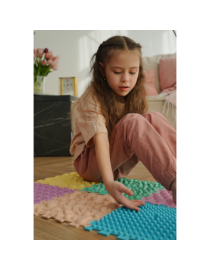 Masážna podložka Puzzle Mix Pastel 6 prvkov