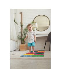 Masážna ortopedická podložka Puzzle "Mix" 8 prvkov