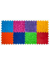 Masážna ortopedická podložka Puzzle "Mix" 8 prvkov