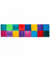 Senzomotorický masážny koberec Puzzle "Mega Mix" 16 prvkov