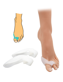 Korektor Hallux Valgus s návlekom na prst - 2ks