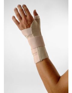 Ortéza na zápästie a palec s hliníkovým držiakom a suchým zipsom - Ľavá ruka