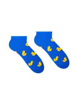 Veselé ponožky Kačička Modrá - členková