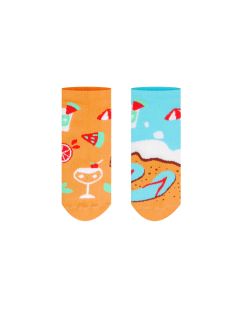 Veselé ponožky Pláž - členkové