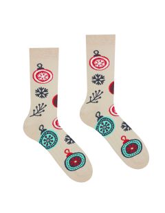 Veselé ponožky Vianočné ornamenty