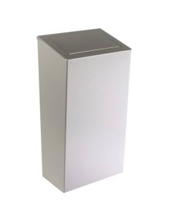Závesný odpadkový kôš s vekom, 30 l, saténový nerez