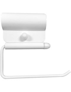 Držiak toaletného papiera na madlo pre telesne postihnutých ⌀ 32 biela oceľ