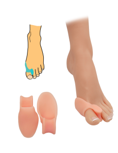 Chránič a korektor hallux valgus - telový 2 ks