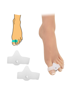Korektor hallux valgus s návlekom na prst a palec - 2 ks