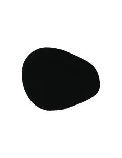 Podpora priečnej klenby gel - čierna 1 pár