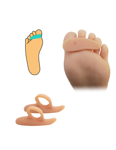 Silikónová podpora prstov - telová 2 ks