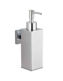 Nástenný štvorcový dávkovač mydla Sydney Chrome