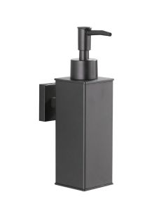 Nástenný štvorcový dávkovač mydla Sydney Black