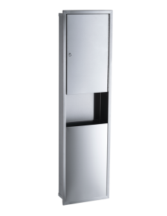 Vstavaná súprava Faneco HIT; Zásobník papierových utierok ZZ 400 listov + skrytý kôš 10 l