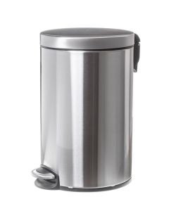 Kúpeľňový odpadkový kôš z matnej nehrdzavejúcej ocele 30 l