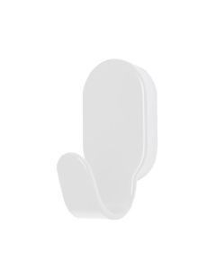 Jednoduchý kúpeľňový háčik HIT biely