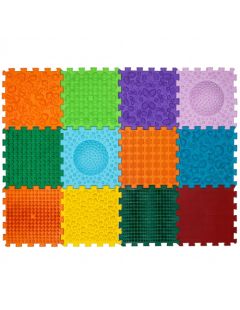 Masážna podložka Ortek Mega Mix Puzzle, 12 dielov