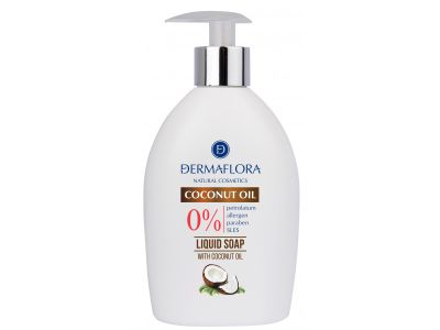 Dermaflora 0% tekuté mydlo s kokosovým olejom: šetrné umývanie rúk pre každodennú hygienu