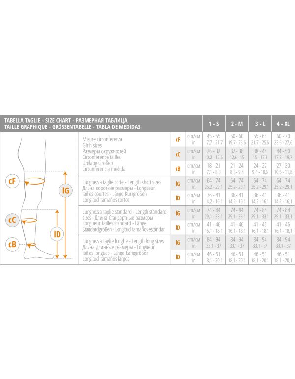 Držiace pančuchy (krátke) s kontrolným otvorom - AE20 (18-23 mmHg)