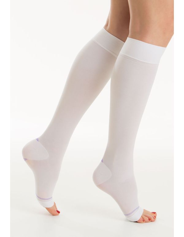 Ponožky s otvorenou špičkou - (polybag) - AE30 (25-32 mmHg)