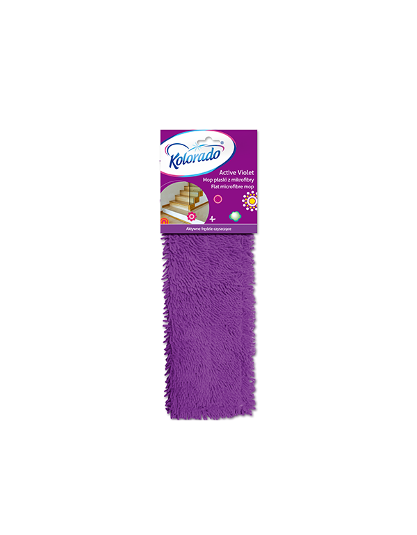 Kolorado mop plochý z mikrovlákna Active Violet