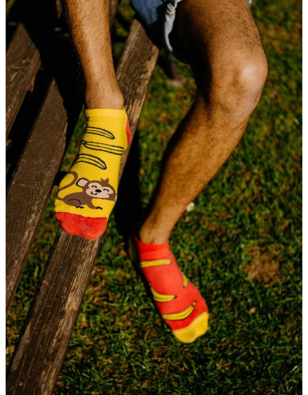 Veselé ponožky Opica - členkové