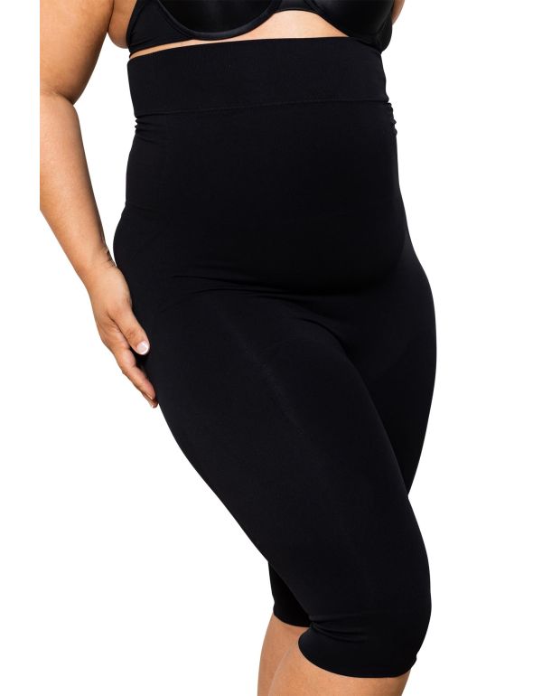 Tvarujúce push-up capri šortky s vysokým pásom - "XL" veľkosti