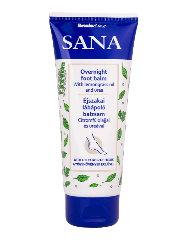 Sana nočný balzam na nohy s olejom z citrónovej trávy a močovinou 100 ml