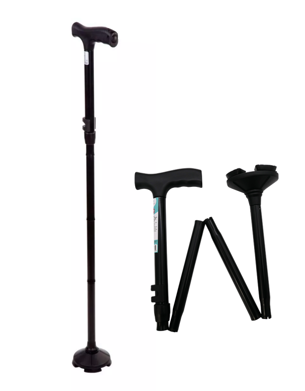 Baston pliabil cu extensie stabilizatoare