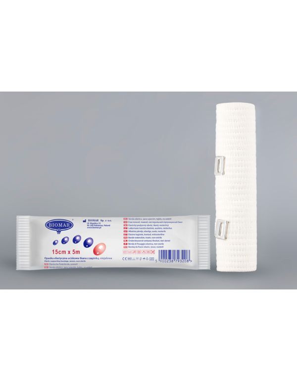 Elastický obväz so sponou 5 m x 15 cm