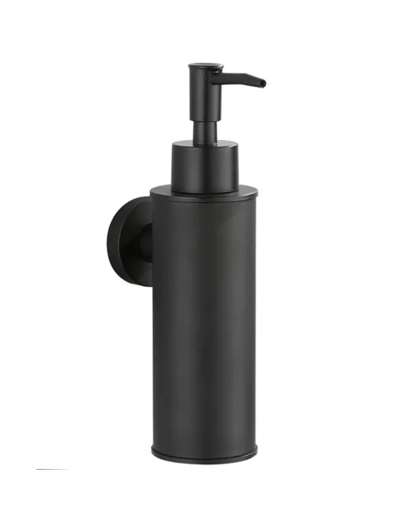 Nástenný dávkovač mydla Sydney Black okrúhly