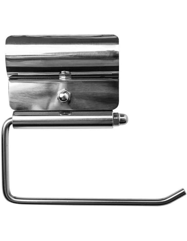 Držiak toaletného papiera na madlo pre osoby so zdravotným postihnutím Ø 32, lesklá nehrdzavejúca oceľ