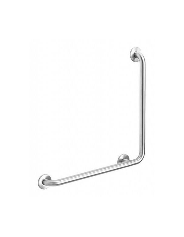 Madlo z leštenej nehrdzavejúcej ocele s uhlom 90° pre telesne postihnutých