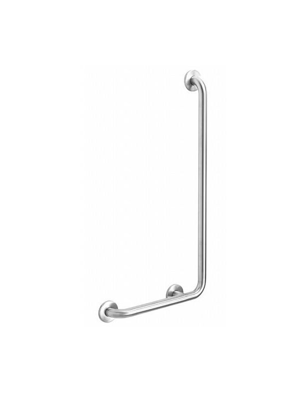 Pravouhlé madlo pre osoby so zdravotným postihnutím 7/5 pravé 90° lesklé z nehrdzavejúcej ocele