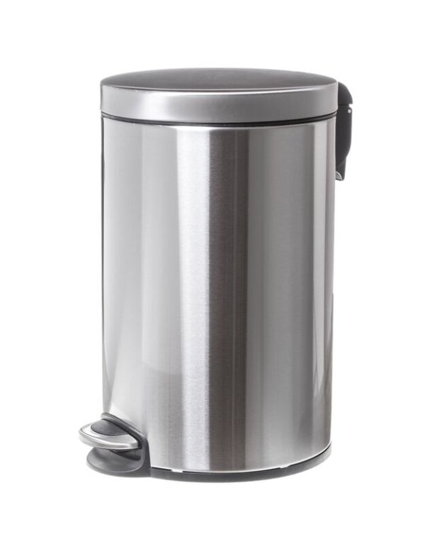 Kúpeľňový odpadkový kôš z matnej nehrdzavejúcej ocele 30 l