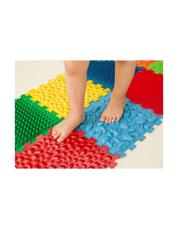 Masážna ortopedická podložka Puzzle "Mix" 10 prvkov