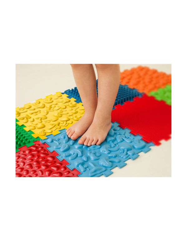 Masážna ortopedická podložka Puzzle "Mix" 8 prvkov