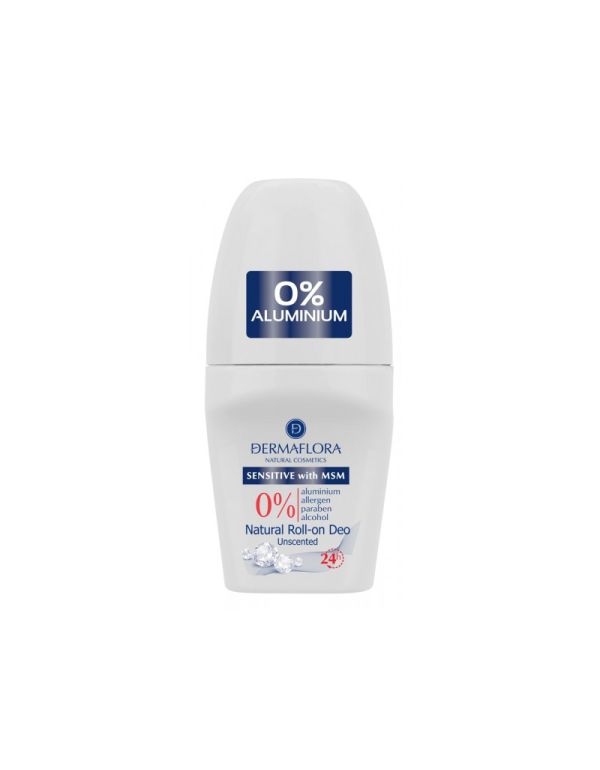 Dermaflora 0% roll-on deodorant 50ml bez vône pre citlivú pokožku