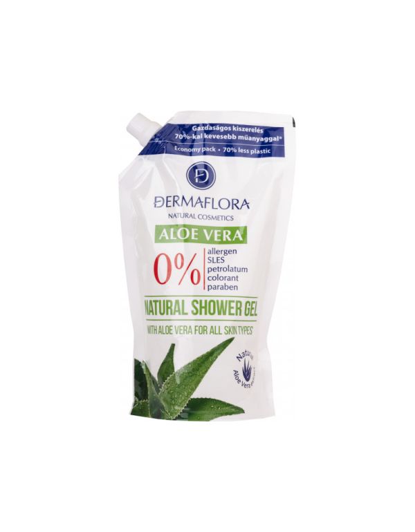 Dermaflora 0% sprchový gél 500ml s aloe vera - náplň