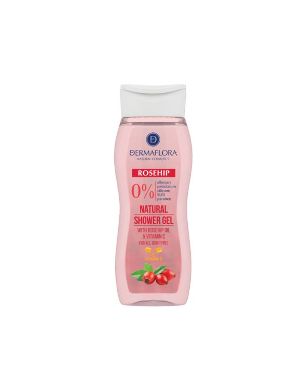 Dermaflora 0% sprchový gél 250ml so šípkou