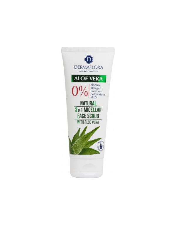 Dermaflora 0% micelárny peeling na tvár 100 ml s aloe vera