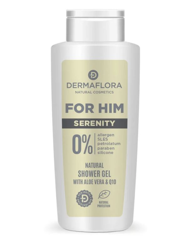 Dermaflora 0% sprchový gél pre mužov 500 ml Serenity