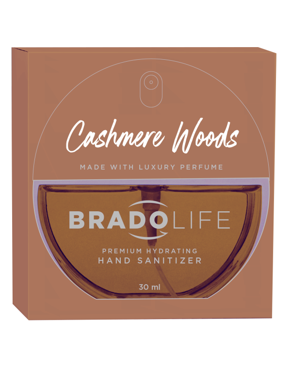 Bradolife Prémiový hydratačný dezinfekčný prostriedok na ruky 30 ml Cashmere Woods