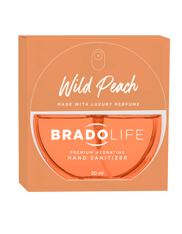 Bradolife Prémiový hydratačný dezinfekčný prostriedok na ruky 30 ml Wild Peach