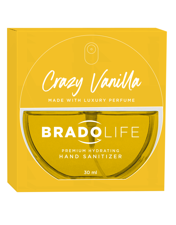 Bradolife Prémiový hydratačný dezinfekčný prostriedok na ruky 30 ml Crazy Vanilla