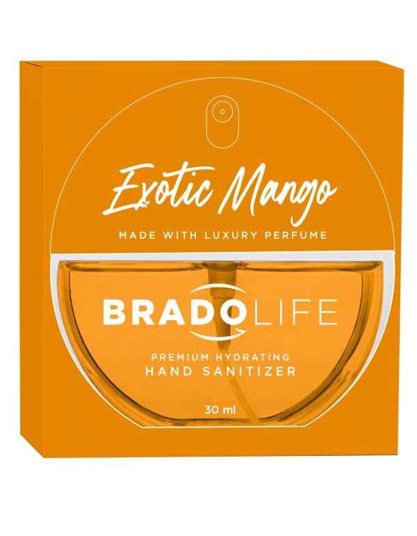 Bradolife Prémiový hydratačný dezinfekčný prostriedok na ruky 30 ml Exotic Mango