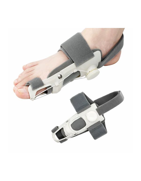 Nastaviteľná bandáž na hallux valgus s pružinovým mechanizmom a gélovou výstelkou